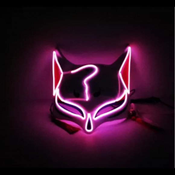Horror Fox LED Mask (Fuchsia) - Picture 2 of 2